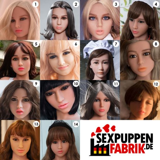 Extra loser Kopf für Topdoll Sexpuppe 2 für 1 Action Sexpuppe versandkostenfrei deutschland